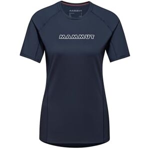 Mammut Selun FL T-Shirt Logo Women Quick Dry Short Sleeve Shirt, With Sun Protection UPF 50+, For Hiking & Outdoor Sport Marine, S Mammut Selun FL T-Shirt Logo Women Quick Dry Short Sleeve Shirt, With Sun Protection UPF 50+, For Hiking & Outdoor Sport Marine, S