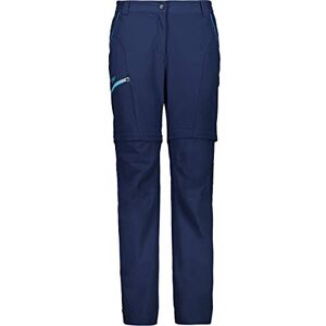 CMP 30T6586 Women's Long Zip Trekking Trousers with Colour Detail, womens, Trouser, 30T6586, Blue, D46 CMP 30T6586 Women's Long Zip Trekking Trousers with Colour Detail, womens, Trouser, 30T6586, Blue, D46