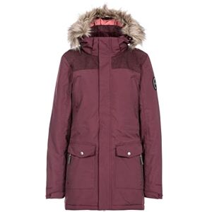 Trespass Women's Rosario Waterproof Jacket with Removable Hood & Adjustable Drawcord at Waist, fig, M Trespass Women's Rosario Waterproof Jacket with Removable Hood & Adjustable Drawcord at Waist, fig, M
