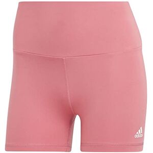 adidas Women's Yoga Essentials High-Waisted Short Leggings, Pink Strata, XL adidas Women's Yoga Essentials High-Waisted Short Leggings, Pink Strata, XL