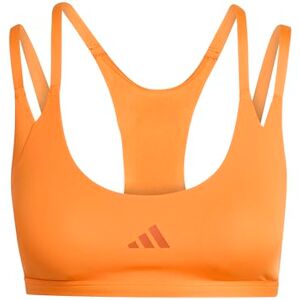 adidas Women's Optime Workout Strappy Light Support Bra, Pure Orange, L adidas Women's Optime Workout Strappy Light Support Bra, Pure Orange, L
