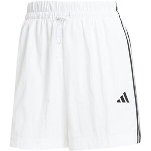 adidas Women's Essentials 3-Stripes Lifestyle Woven Shorts, White/Black, XL adidas Women's Essentials 3-Stripes Lifestyle Woven Shorts, White/Black, XL