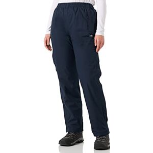 CMP Woman Pant Rain With Lining And Full Lenght Side Zips, Black Blue, M CMP Woman Pant Rain With Lining And Full Lenght Side Zips, Black Blue, M