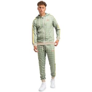 Lonsdale "The Gentlemen men's tracksuit slim fit LITTLESTONE M Green/Yellow/Ecru Lonsdale "The Gentlemen men's tracksuit slim fit LITTLESTONE M Green/Yellow/Ecru