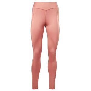 Reebok Women's Yoga High Rise Rib Yoga Pants, Baked Clay, L/S Reebok Women's Yoga High Rise Rib Yoga Pants, Baked Clay, L/S