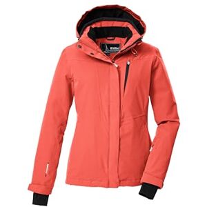 killtec KSW 25 WMN Ski Jacket/Functional Jacket with Zip-Off Hood and Snow Guard Bright Coral 42 43411-000 killtec KSW 25 WMN Ski Jacket/Functional Jacket with Zip-Off Hood and Snow Guard Bright Coral 42 43411-000