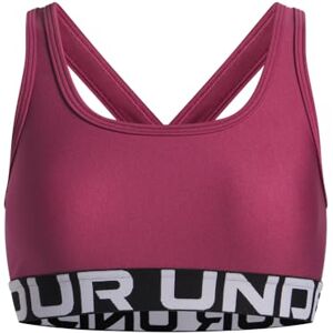 Under Armour Girls' Crossback Bra, Comfortable Sports Bra with Crossover Straps and Keyhole Detail, Supportive Girls' Gym Wear,Fuchsia Dusk / / White,YSM Under Armour Girls' Crossback Bra, Comfortable Sports Bra with Crossover Straps and Keyhole Detail, Supportive Girls' Gym Wear,Fuchsia Dusk / / White,YSM