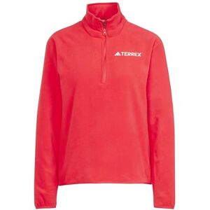 adidas Women's Terrex Multi Essentials Half Zip Fleece Jacket, pure ruby, M adidas Women's Terrex Multi Essentials Half Zip Fleece Jacket, pure ruby, M
