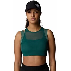 The North Face Women's Refina Double-Layer Sports Bra, Deep Nori, S The North Face Women's Refina Double-Layer Sports Bra, Deep Nori, S