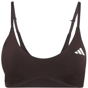 adidas Women's Optime Essentials Workout Light Support Bra Adjustable Straps, Aurora Coffee Met., S adidas Women's Optime Essentials Workout Light Support Bra Adjustable Straps, Aurora Coffee Met., S