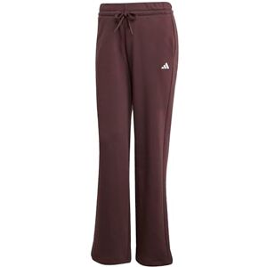 adidas Women's Essentials Small Logo Feel Cozy Open Hem Pants, Shadow Brown/White, XS adidas Women's Essentials Small Logo Feel Cozy Open Hem Pants, Shadow Brown/White, XS