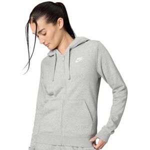 Nike Womens Team Club Full Zip Hoodie Ft Dark Heather Grey Nike Womens Team Club Full Zip Hoodie Ft Dark Heather Grey