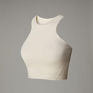 The North Face Women's Refina Longline Sports Bra, White Dune, XS The North Face Women's Refina Longline Sports Bra, White Dune, XS