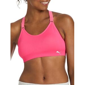 Puma Women's 2 Pack Seamless Sports Bra, Magic Rose/Heather Grey, S Puma Women's 2 Pack Seamless Sports Bra, Magic Rose/Heather Grey, S