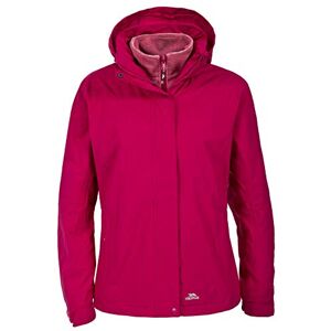 Trespass Madalin, Cerise, XXS, Waterproof 3-in-1 Jacket with Removable Hood, Removable Inner Fleece Jacket for Women, XX-Small / 2X-Small / 2XS, Pink Trespass Madalin, Cerise, XXS, Waterproof 3-in-1 Jacket with Removable Hood, Removable Inner Fleece Jacket for Women, XX-Small / 2X-Small / 2XS, Pink
