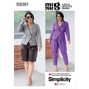 Simplicity Sewing Pattern S9381 Misses' and Women's Lined Jacket, Trousers and Shorts, 10-12-14-16-18 Simplicity Sewing Pattern S9381 Misses' and Women's Lined Jacket, Trousers and Shorts, 10-12-14-16-18