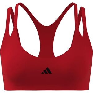 adidas Women's Optime Workout Strappy Light Support Bra, Pure Ruby, XXS adidas Women's Optime Workout Strappy Light Support Bra, Pure Ruby, XXS
