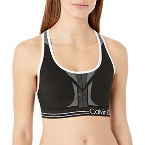 Calvin Klein Women's Medium Impact Reversible Sports Bra (Standard and Plus Sizing), Black/White, S Calvin Klein Women's Medium Impact Reversible Sports Bra (Standard and Plus Sizing), Black/White, S