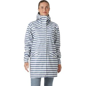 Helly Hansen Women's W Moss Rain Coat, Navy Stripe, L Helly Hansen Women's W Moss Rain Coat, Navy Stripe, L