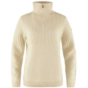 Fjällräven Fjallraven 86993-113 Övik Half Zip Knit W Sweatshirt Women's Chalk White Size L Fjällräven Fjallraven 86993-113 Övik Half Zip Knit W Sweatshirt Women's Chalk White Size L