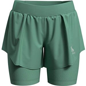 Odlo Zeroweight Ceramicool Pro 2-in-1 Shorts Women's Shorts Creme De Menthe, X-Small Odlo Zeroweight Ceramicool Pro 2-in-1 Shorts Women's Shorts Creme De Menthe, X-Small