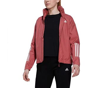 adidas Women's BSC 3-Stripes RAIN.RDY Jacket, Wonder Red, XXS adidas Women's BSC 3-Stripes RAIN.RDY Jacket, Wonder Red, XXS