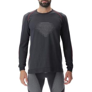 UYN U100263 EVOLUTYON COMFORT UW LG_SL. T-shirt Men's Charcoal/White/Red M UYN U100263 EVOLUTYON COMFORT UW LG_SL. T-shirt Men's Charcoal/White/Red M