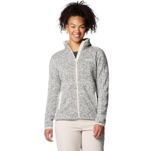 Columbia Women's Sweater Weather Full Zip 2, Full Zip Fleece Jacket, Chalk Heather, X-Small Columbia Women's Sweater Weather Full Zip 2, Full Zip Fleece Jacket, Chalk Heather, X-Small