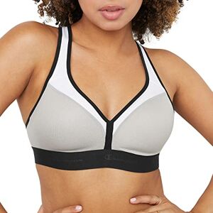 Champion Women's, Curvy, Moderate Support, Low Cut Sports Bra, Opaque, Oxford Grey Heather/White/Black, M Champion Women's, Curvy, Moderate Support, Low Cut Sports Bra, Opaque, Oxford Grey Heather/White/Black, M