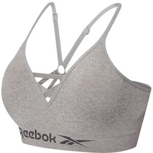 Reebok Womens Seamless Gym Top Womens Gym Tops with Halter Neck Design Wireless Bra Style Crop Top for Women Activewear Black, Grey or White Reebok Womens Seamless Gym Top Womens Gym Tops with Halter Neck Design Wireless Bra Style Crop Top for Women Activewear Black, Grey or White