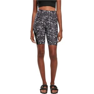 Urban Classics Women's Ladies High Waist Tech Mesh AOP Cycle Shorts, Blackuniverse, M Urban Classics Women's Ladies High Waist Tech Mesh AOP Cycle Shorts, Blackuniverse, M