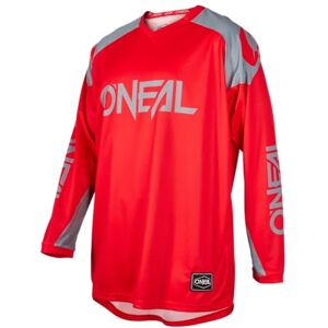 O'NEAL Motorcycle-Jersey Enduro Motocross Breathable Fabric, Maximum Freedom of Movement, Extended Back Jersey Matrix Ridewear Adult Red Grey Size XL O'NEAL Motorcycle-Jersey Enduro Motocross Breathable Fabric, Maximum Freedom of Movement, Extended Back Jersey Matrix Ridewear Adult Red Grey Size XL