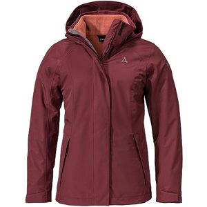 Schöffel Women's 3-in-1 Jacket Partinello L, Dark Burgundy Schöffel Women's 3-in-1 Jacket Partinello L, Dark Burgundy