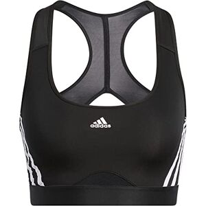 adidas Women Powerreact Train Medium Support 3Stripes Bra Sports Bra, XSCD Black/White adidas Women Powerreact Train Medium Support 3Stripes Bra Sports Bra, XSCD Black/White