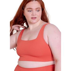 Girlfriend Collective Women's Rib Tommy Bra Sports, Red Clay, XL Girlfriend Collective Women's Rib Tommy Bra Sports, Red Clay, XL
