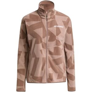 adidas Terrex Multi Printed Full-Zip Fleece Jacket - Womens - Brown adidas Terrex Multi Printed Full-Zip Fleece Jacket - Womens - Brown
