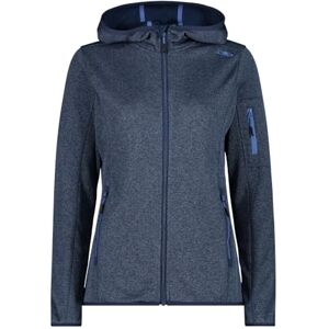 CMP Knit-Tech Women's Jacket with Fixed Hood, Blue-Provence, 40 CMP Knit-Tech Women's Jacket with Fixed Hood, Blue-Provence, 40
