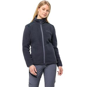 Jack Wolfskin Women's Kammweg Pile Fz W Fleece Jacket, Graphite, XL Jack Wolfskin Women's Kammweg Pile Fz W Fleece Jacket, Graphite, XL