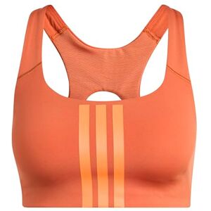 adidas Women's Optime Workout 3-Stripes Medium Support Bra, Fox Orange/Fox Orange, L adidas Women's Optime Workout 3-Stripes Medium Support Bra, Fox Orange/Fox Orange, L