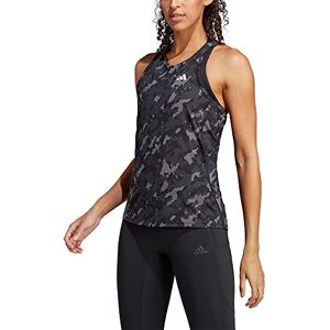 adidas Women's Own The Run Camo Running Tank Top, Black, XL adidas Women's Own The Run Camo Running Tank Top, Black, XL