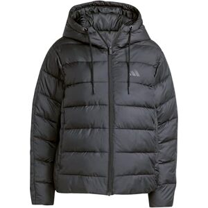 adidas Women's Essentials CLIMAWARM 3 Stripes Synthetic Down Hooded Jackets, black, M adidas Women's Essentials CLIMAWARM 3 Stripes Synthetic Down Hooded Jackets, black, M