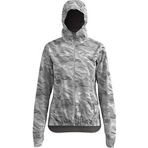 Odlo Women's Fli Jacket, womens, Women's Jacket, 528471, silver cloud paper print, S Odlo Women's Fli Jacket, womens, Women's Jacket, 528471, silver cloud paper print, S