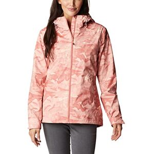 Columbia Women's Inner Limits Jacket, Waterproof Rain Jacket, Dark Coral Coastline Print, Size XS Columbia Women's Inner Limits Jacket, Waterproof Rain Jacket, Dark Coral Coastline Print, Size XS