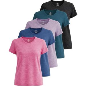 Real Essentials 5 Pack: Womens Quick Dry Fit Dri Fit Active Wear Yoga Workout Athletic Tops Essentials Clothes Running Gym Zumba Exercise Ladies Short Sleeve Crew Scoop Neck Moisture Wicking Tees T-Shirt Set 7,XXL Real Essentials 5 Pack: Womens Quick Dry Fit Dri Fit Active Wear Yoga Workout Athletic Tops Essentials Clothes Running Gym Zumba Exercise Ladies Short Sleeve Crew Scoop Neck Moisture Wicking Tees T-Shirt Set 7,XXL