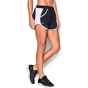 Under Armour Women's Fly by Shorts, Black/White/Reflective, L Under Armour Women's Fly by Shorts, Black/White/Reflective, L