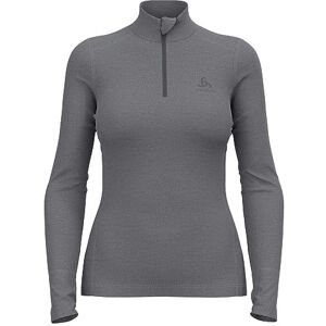 Odlo Women Functional long-sleeve shirt with zipper MERINO 260, steel grey melange, M Odlo Women Functional long-sleeve shirt with zipper MERINO 260, steel grey melange, M