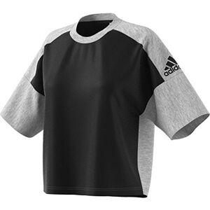 adidas Women ZNE Crew Rec Short Sleeve Top Black/Negro/BRGRIN, Large adidas Women ZNE Crew Rec Short Sleeve Top Black/Negro/BRGRIN, Large