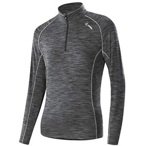 LÖFFLER Women's W Midlayer Evo Rainbow Transtex Jumper, Grey Melange, 34 LÖFFLER Women's W Midlayer Evo Rainbow Transtex Jumper, Grey Melange, 34