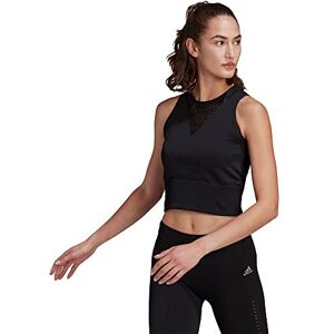 adidas H57772 AEROKNIT CROP Vest Women's black Size M