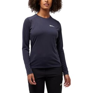 Jack Wolfskin Women's Vonnan Ls T W T-Shirt, Graphite, M Jack Wolfskin Women's Vonnan Ls T W T-Shirt, Graphite, M